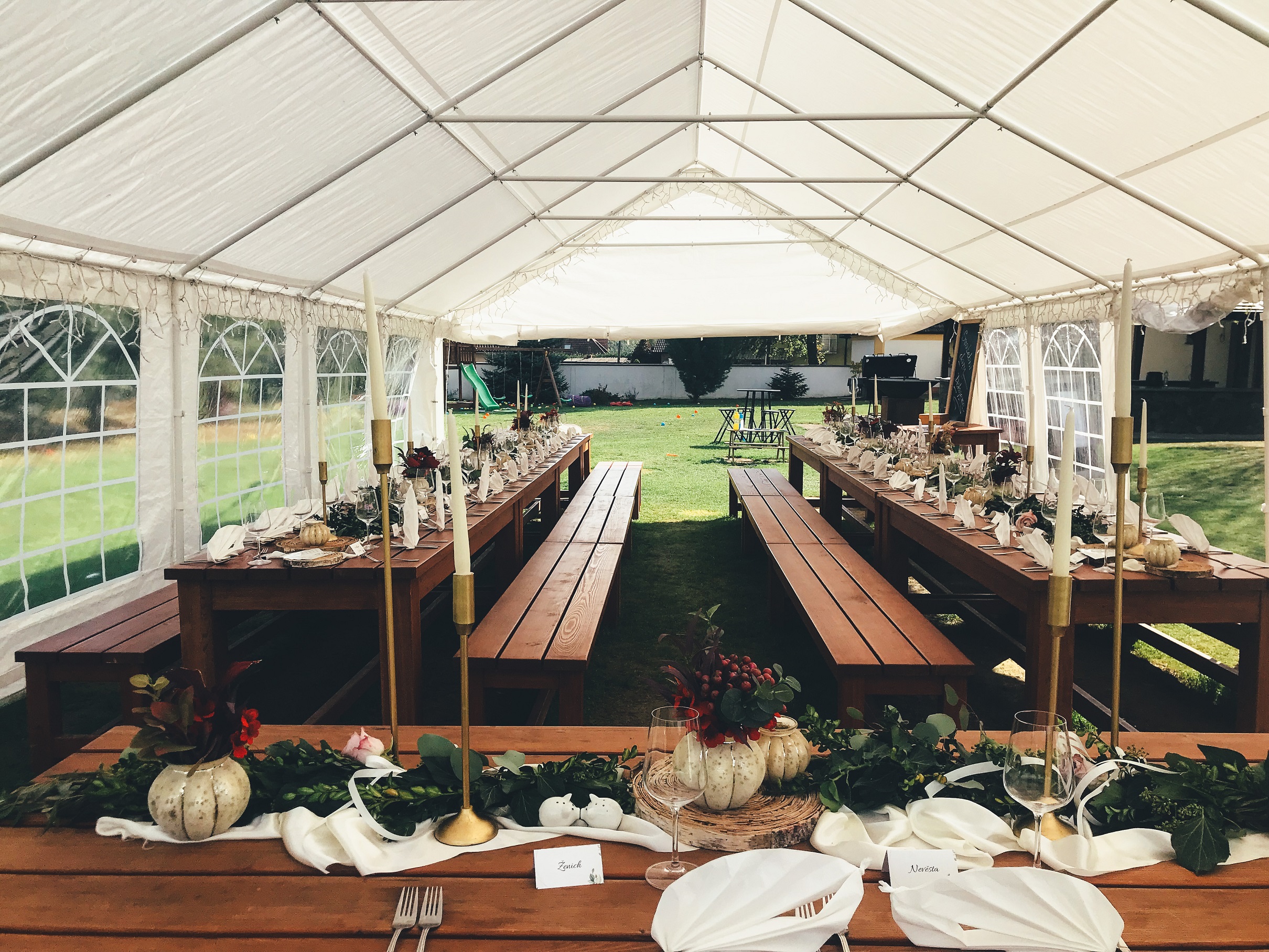 Svatba statek u Kapličky Nová Ves